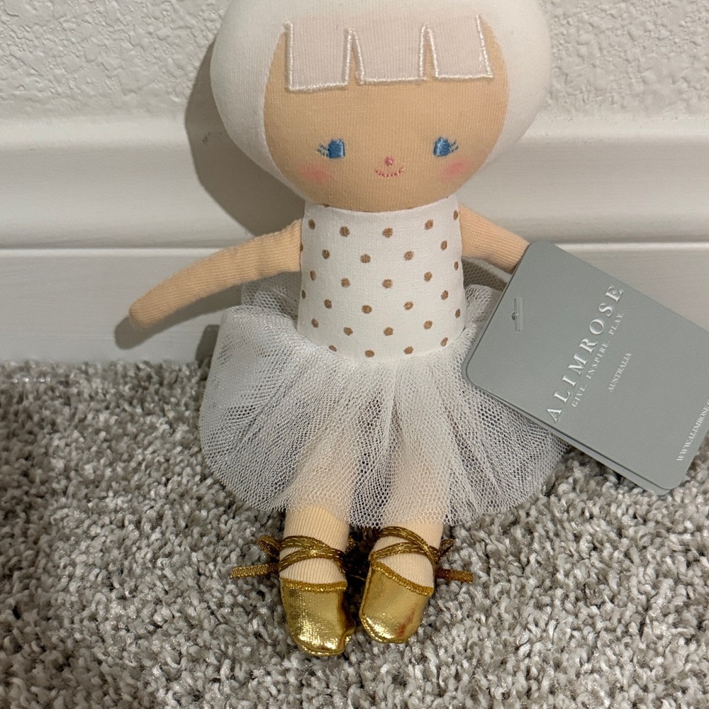 Alimrose Gold Tutu Ballerina Doll - White & Gold - Picture 3 of 4